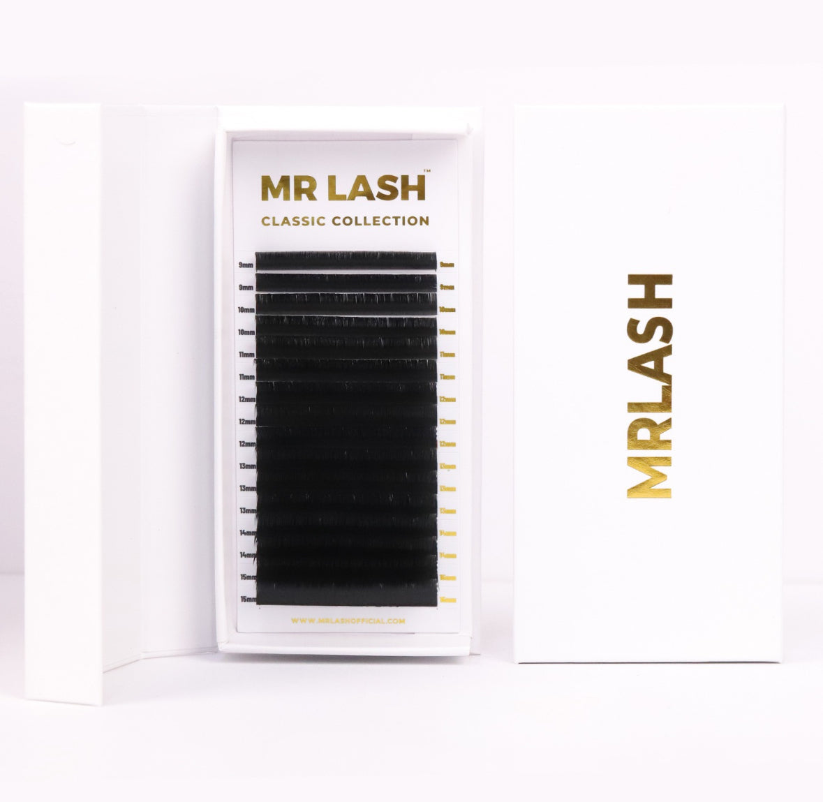 Classic flat lashes mix trays